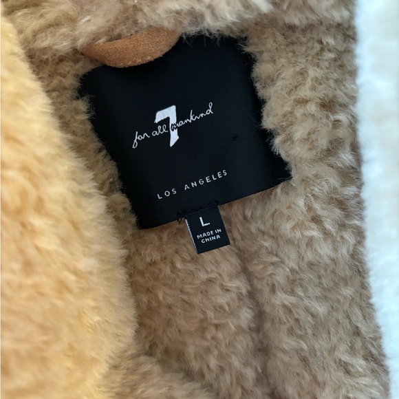 7 for all mankind faux fur vest - Picture 7 of 8